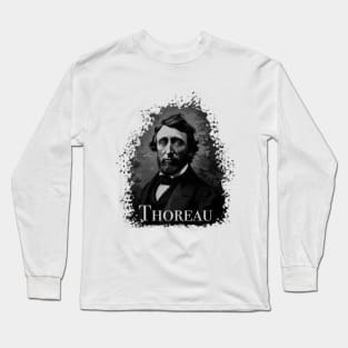 Thoreau (Monochrome light) Long Sleeve T-Shirt